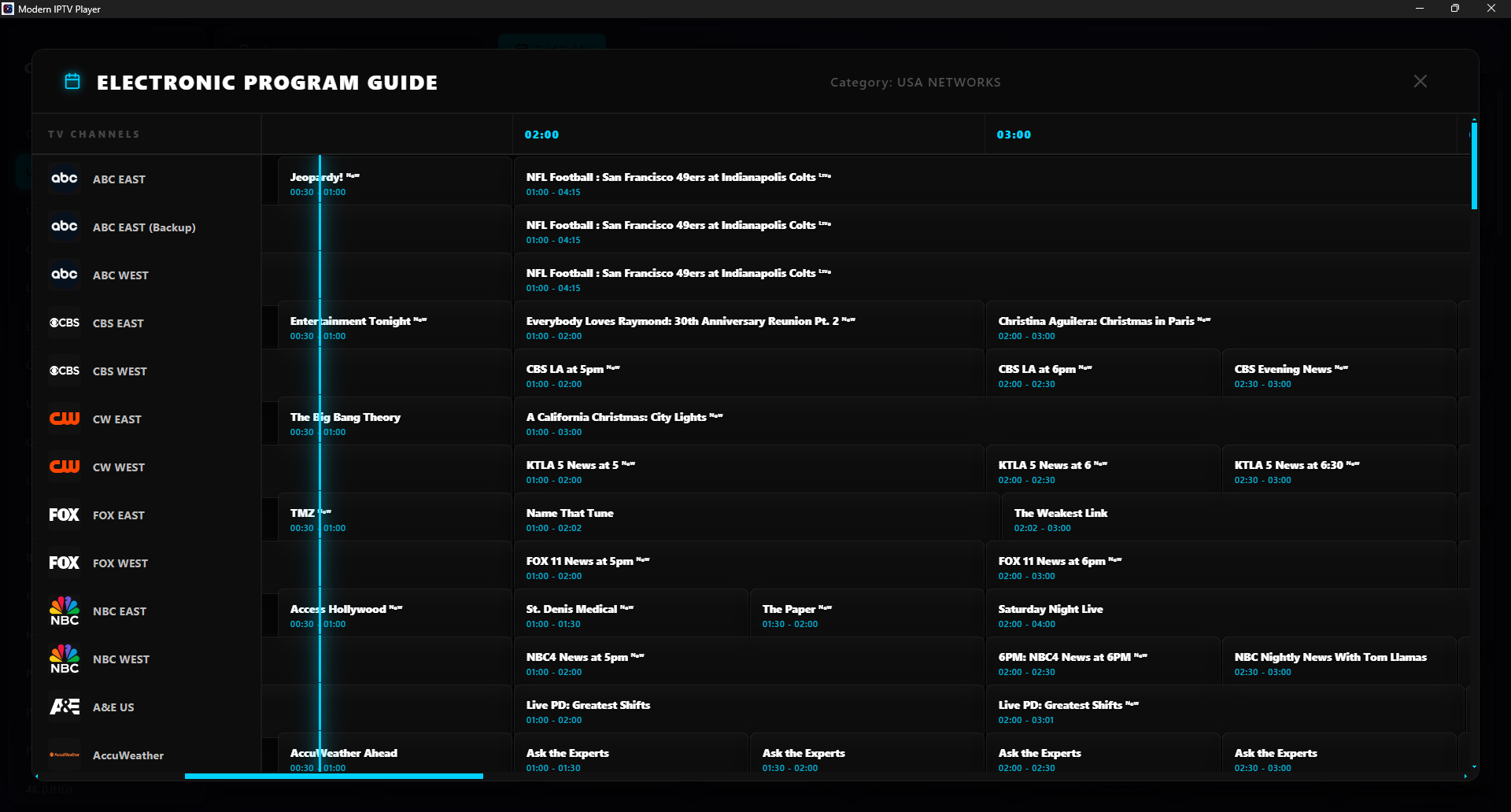 Electronic Program Guide Feature